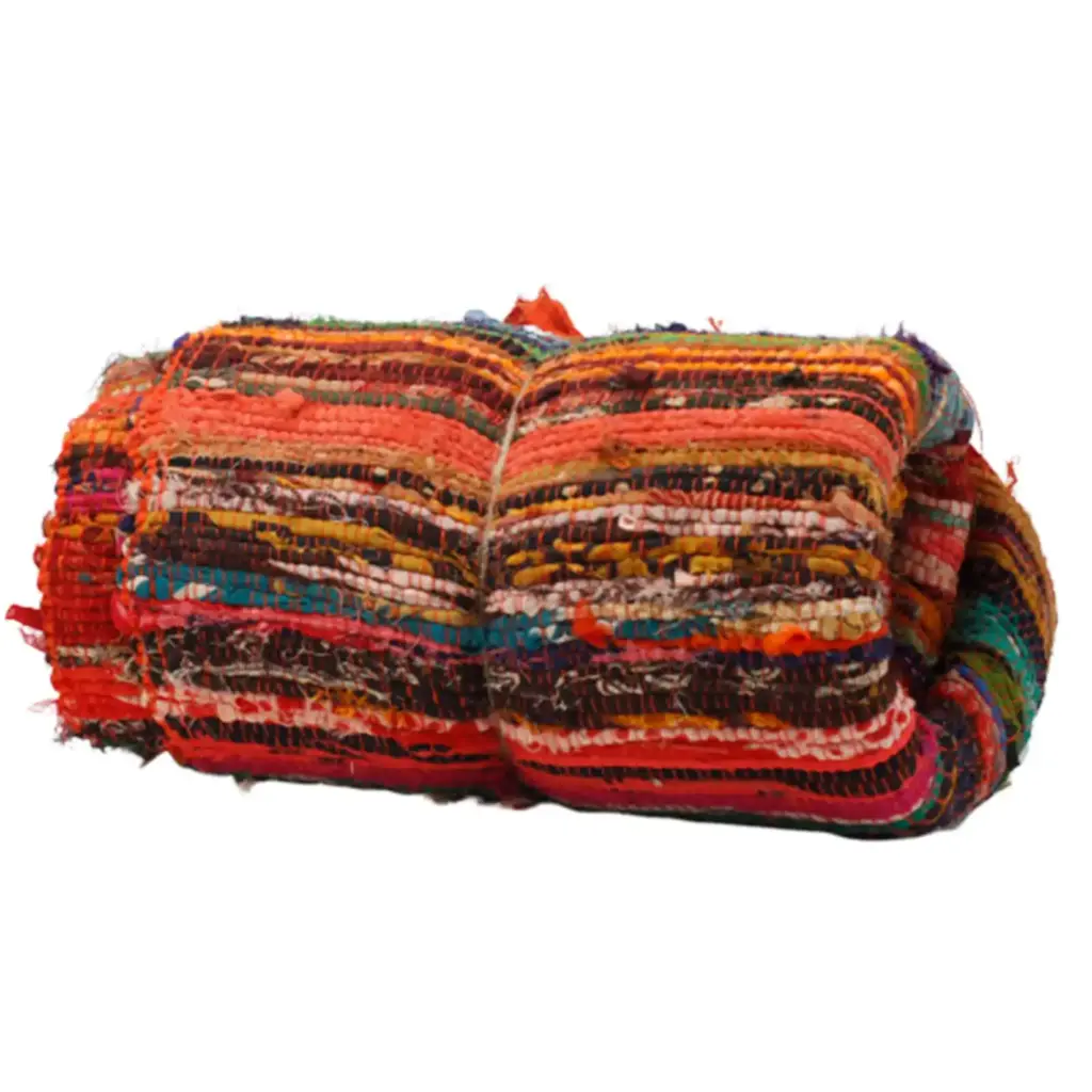152 x 90cm Luxury Rag Rug – Orange | www.artisangoods.co.uk 5