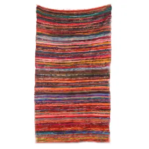 152 x 90cm Luxury Rag Rug – Orange | www.artisangoods.co.uk 7