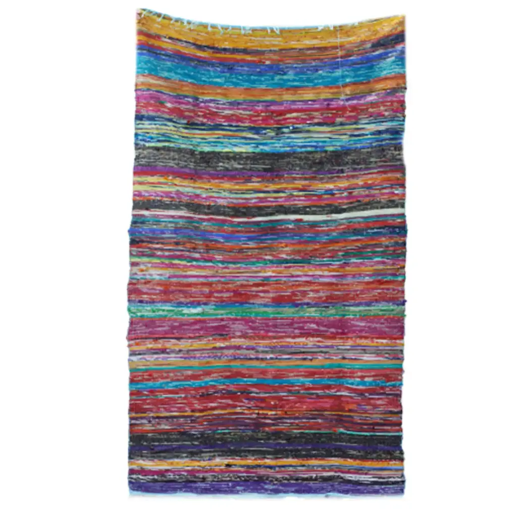 153 x 90cm Luxury Rag Rug – Blue | www.artisangoods.co.uk 6