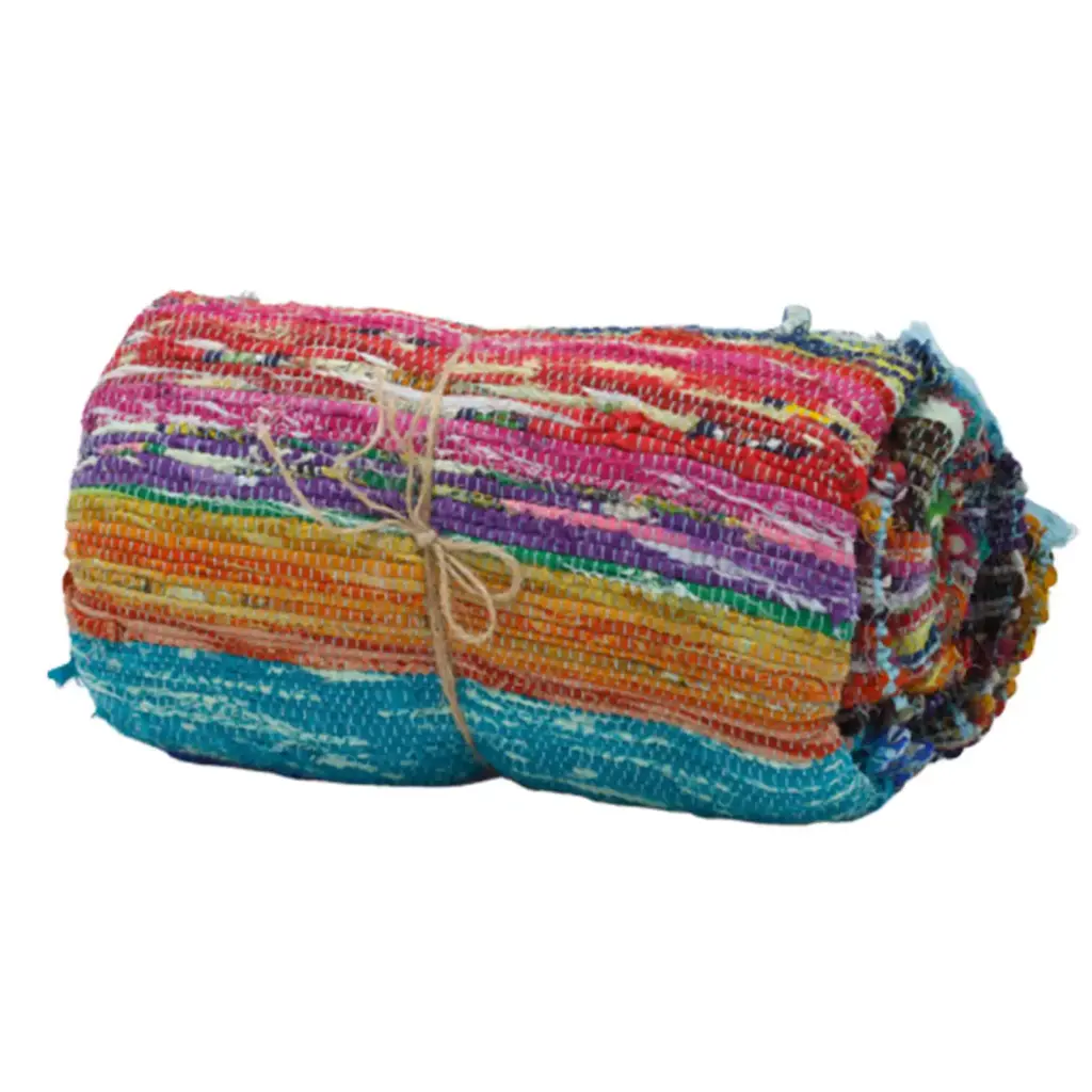 153 x 90cm Luxury Rag Rug – Blue | www.artisangoods.co.uk 4