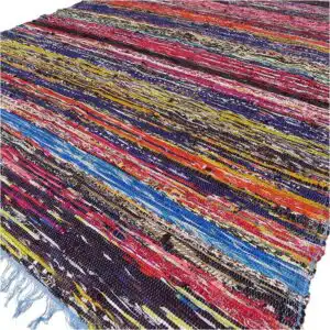 153 x 90cm Luxury Rag Rug – Blue | www.artisangoods.co.uk 153 x 90cm Luxury Rag Rug – Blue | www.artisangoods.co.uk 1
