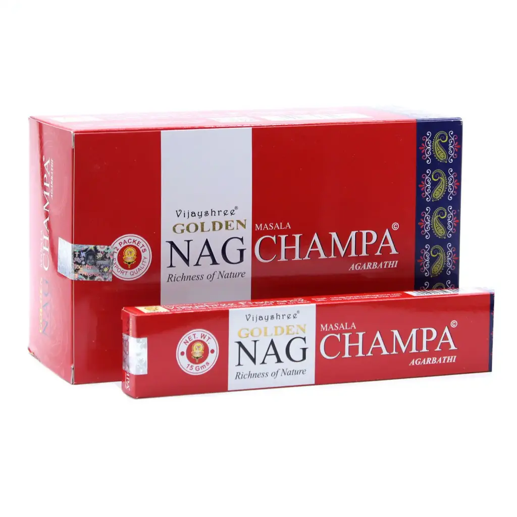15g Golden Nag – Champa Incense | www.artisangoods.co.uk