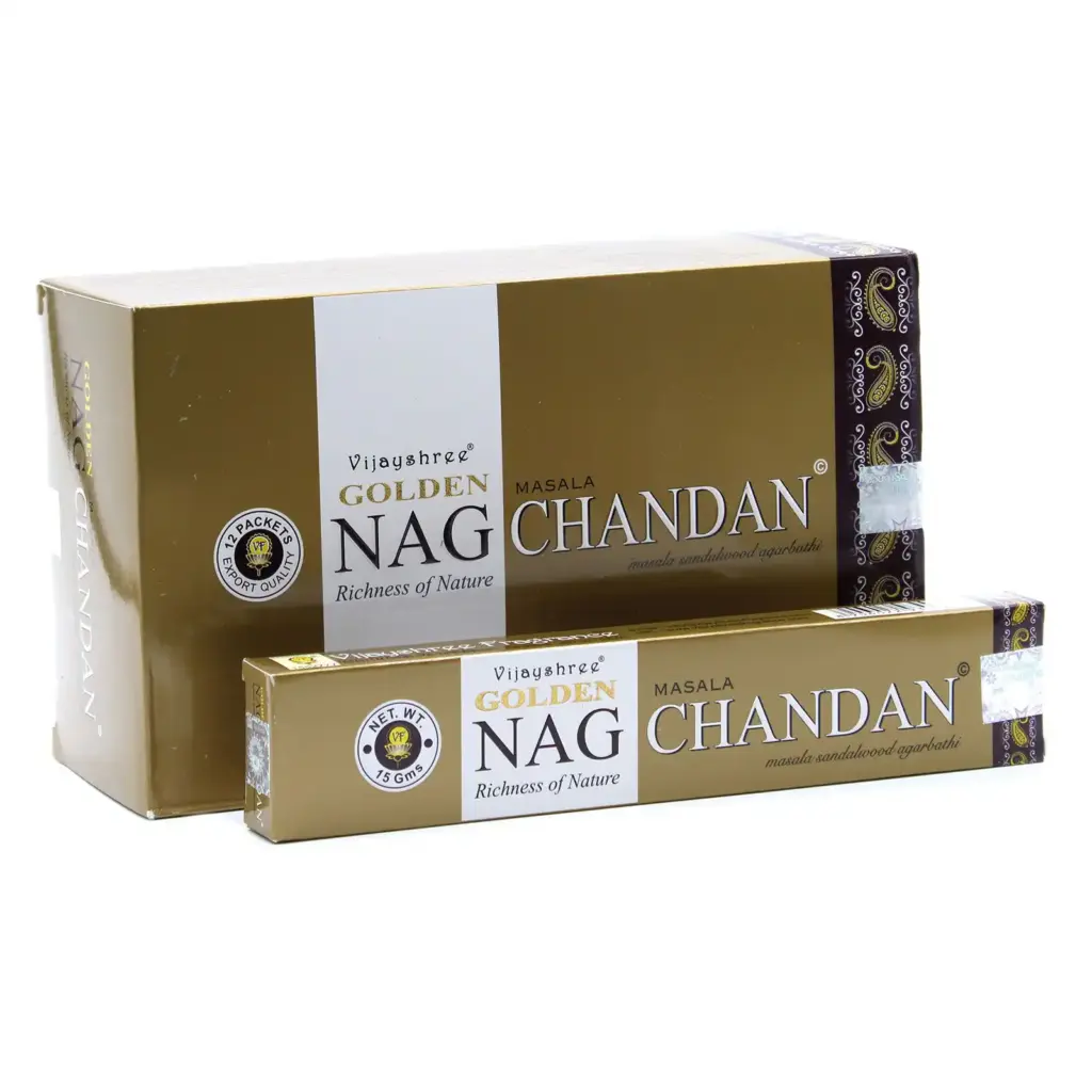 15g Golden Nag – Chandan Incense | www.artisangoods.co.uk