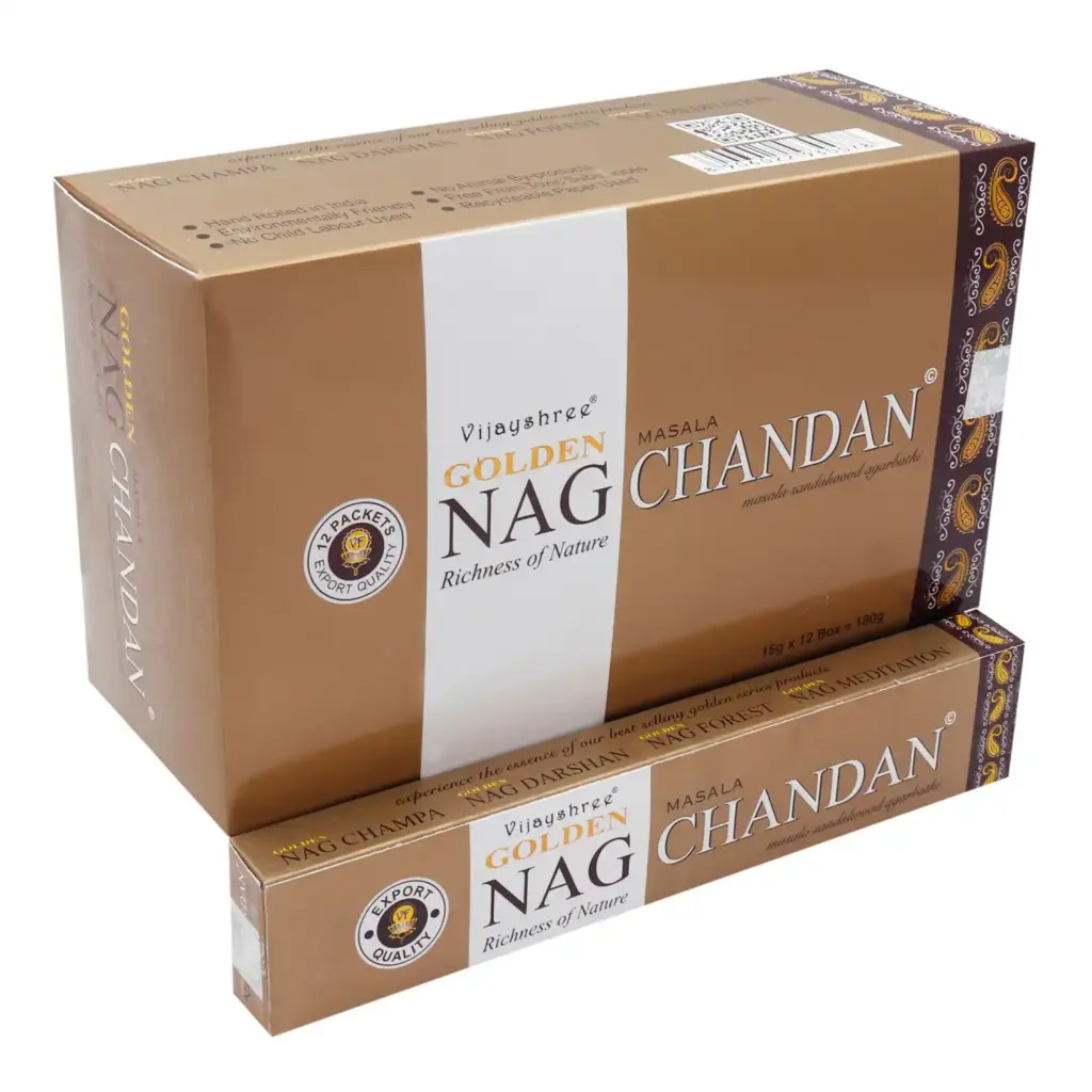 15g Golden Nag – Chandan Incense | www.artisangoods.co.uk 2