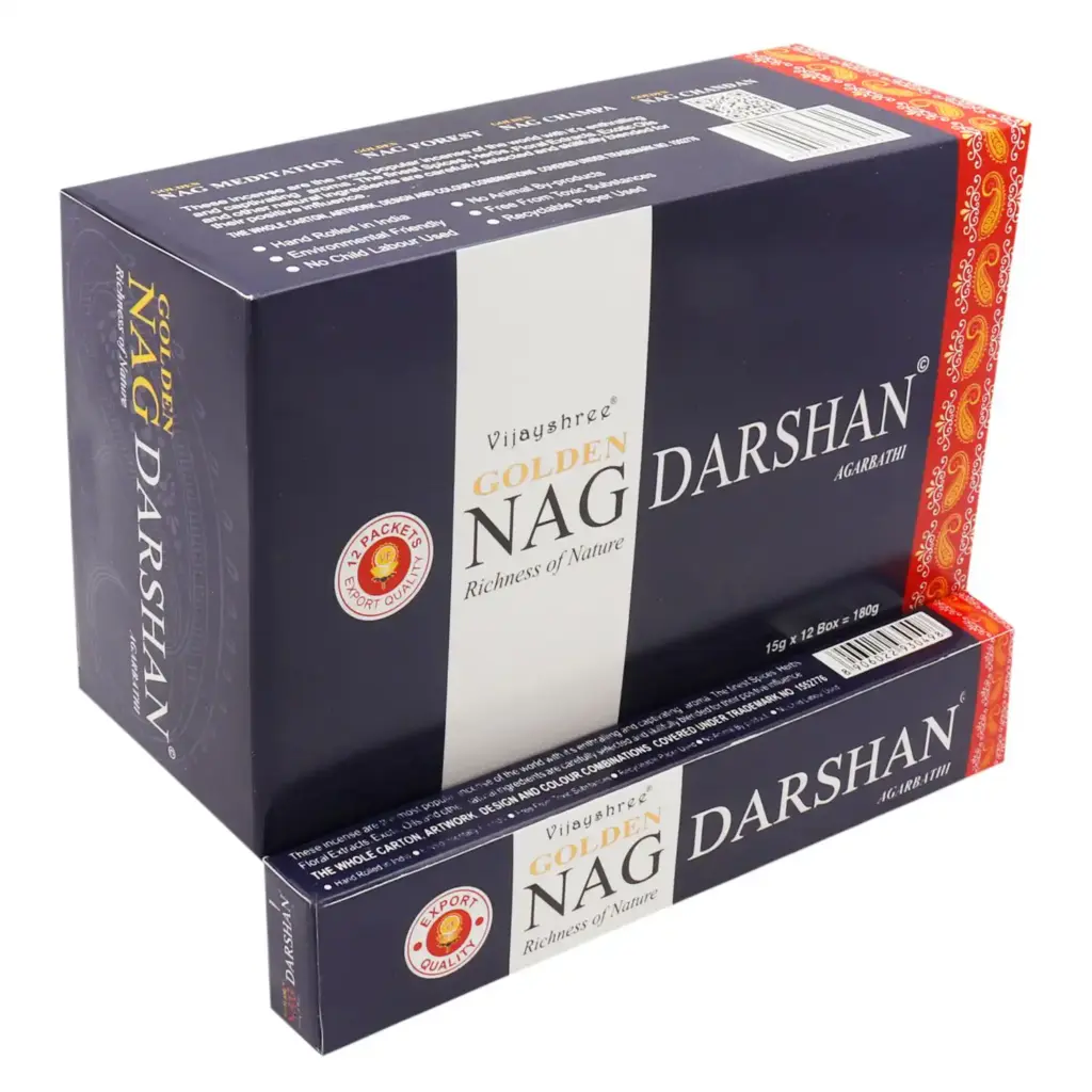 15g Golden Nag – Darshan Incense | www.artisangoods.co.uk 2