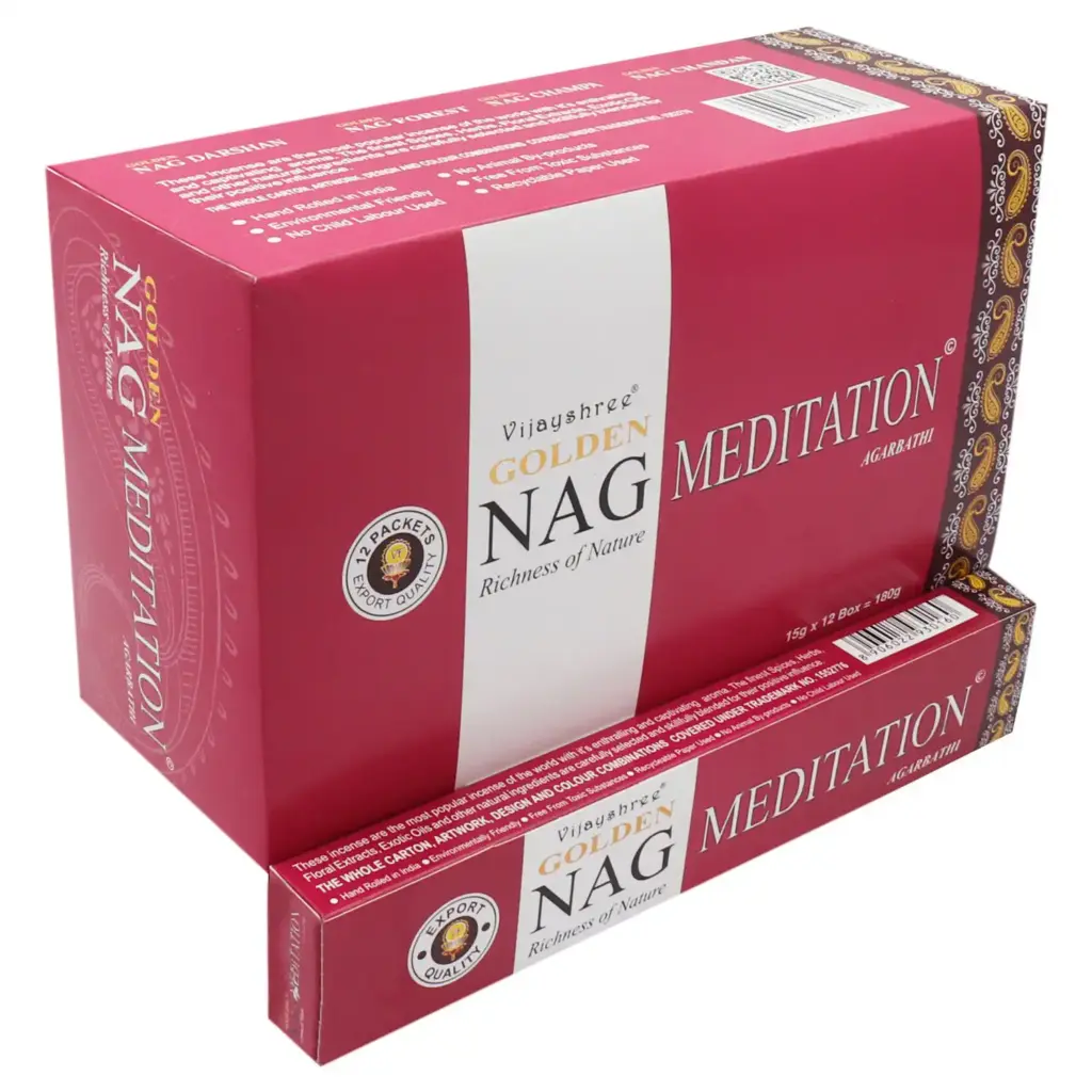 15g Golden Nag – Meditation Incense | www.artisangoods.co.uk