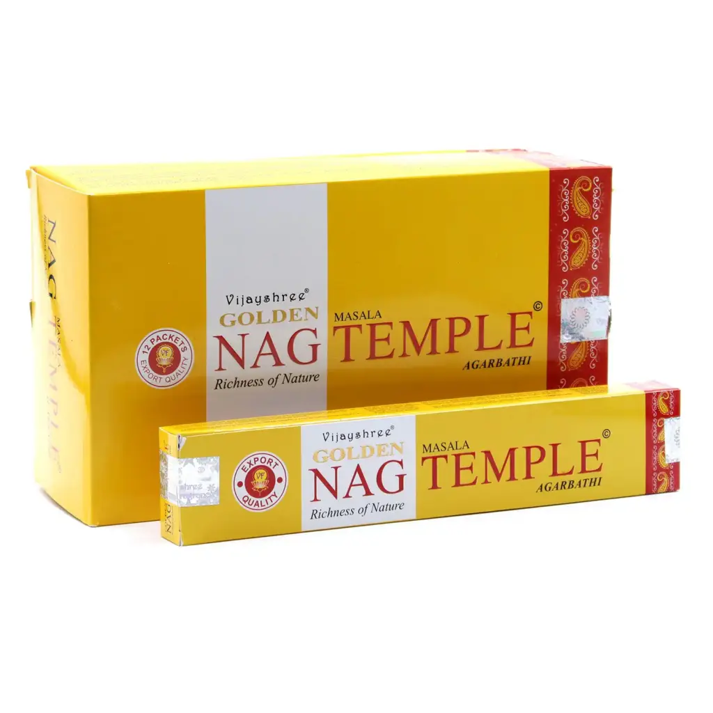 15g Golden Nag – Temple Incense | www.artisangoods.co.uk
