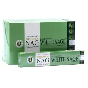15g Golden Nag – White Sage Incense | www.artisangoods.co.uk 2