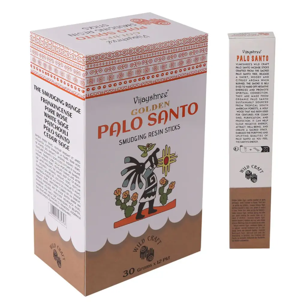 30g Golden Palo Santo Smudging Resin Sticks | www.artisangoods.co.uk 2