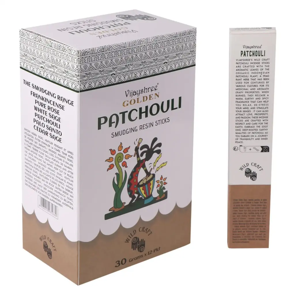 30g Golden Patchouli Smudging Resin Sticks | www.artisangoods.co.uk 2 30g Golden Patchouli Smudging Resin Sticks | www.artisangoods.co.uk 2
