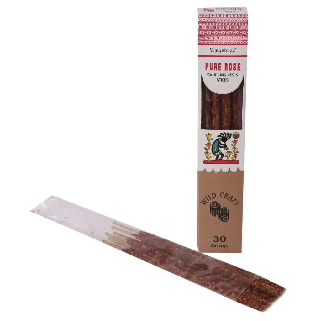 30g Golden Pure Rose Smudging Resin Sticks | www.artisangoods.co.uk 3