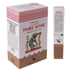 30g Golden Pure Rose Smudging Resin Sticks | www.artisangoods.co.uk 2