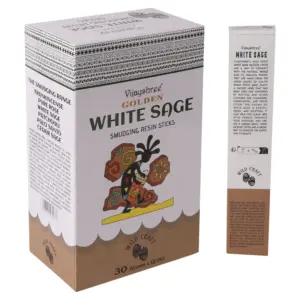 30g Golden White Sage Smudging Resin Sticks | www.artisangoods.co.uk 2