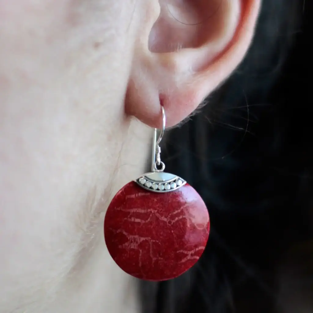 925 Silver Earrings – Classic Disc | www.artisangoods.co.uk 5