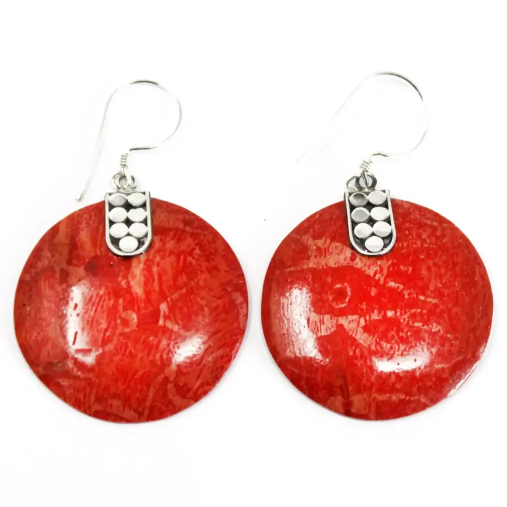 925 Silver Earrings – Disc Disc Décor | www.artisangoods.co.uk