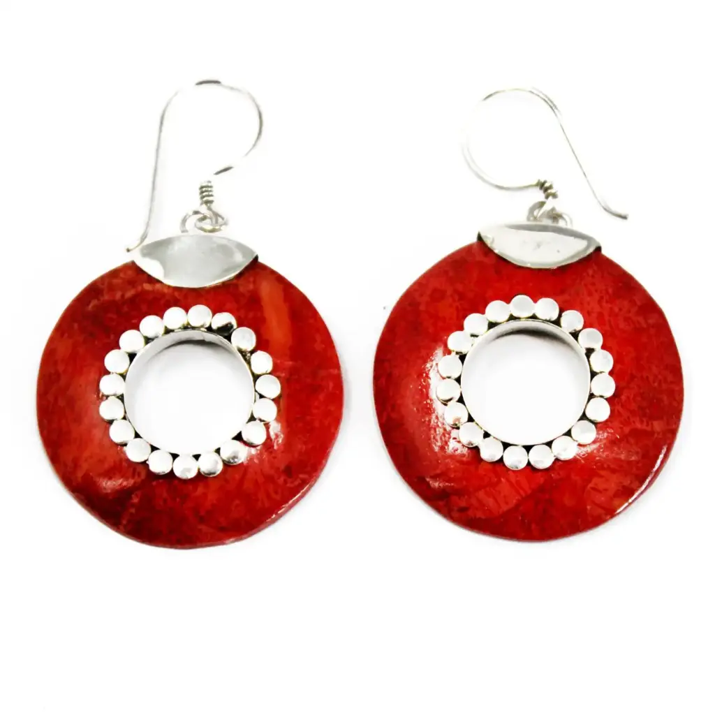 925 Silver Earrings – Do-nuts | www.artisangoods.co.uk