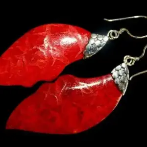 925 Silver Earrings – Leaf Drop | www.artisangoods.co.uk 2