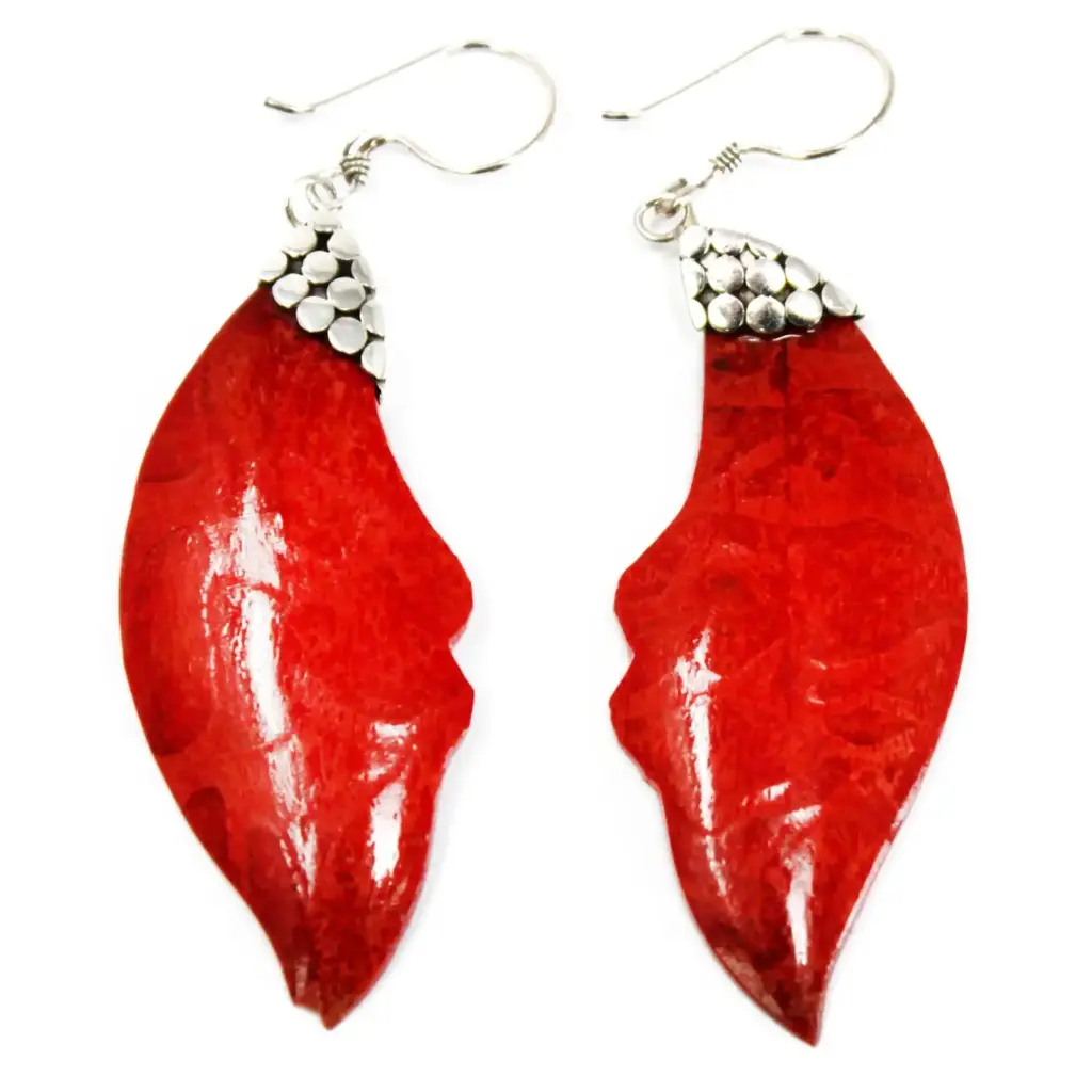 925 Silver Earrings – Leaf Drop | www.artisangoods.co.uk