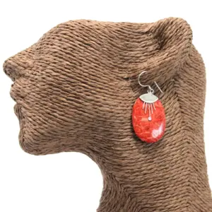 925 Silver Earrings – Oval Décor | www.artisangoods.co.uk 3
