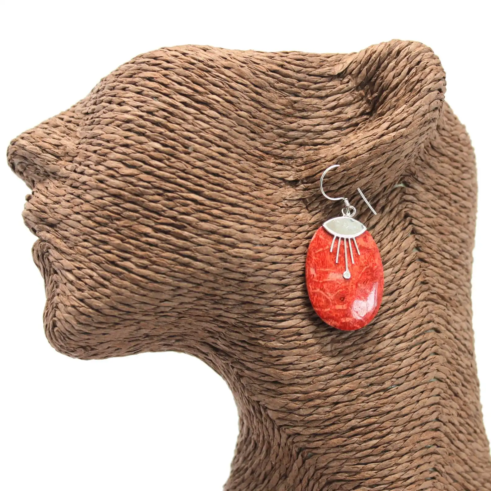 925 Silver Earrings – Oval Décor | www.artisangoods.co.uk 4 925 Silver Earrings – Oval Décor | www.artisangoods.co.uk 3