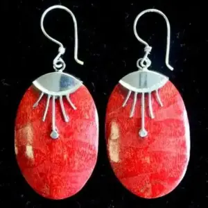925 Silver Earrings – Oval Décor | www.artisangoods.co.uk 2