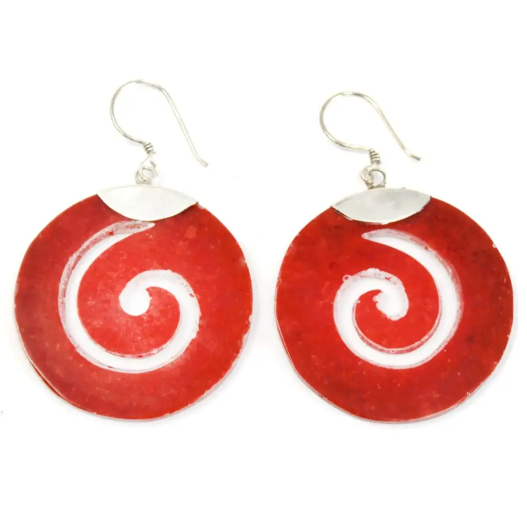 925 Silver Earrings – Scroll Design | www.artisangoods.co.uk