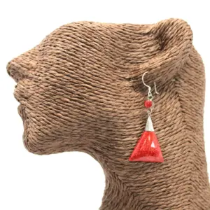 925 Silver Earrings – Triangle Double Drop | www.artisangoods.co.uk 3