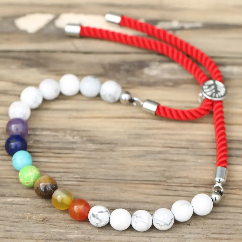 925 Silver Plated Gemstone Royal Red String Bracelet – White Howlite Chakra | www.artisangoods.co.uk 3 925 Silver Plated Gemstone Royal Red String Bracelet – White Howlite Chakra | www.artisangoods.co.uk 3