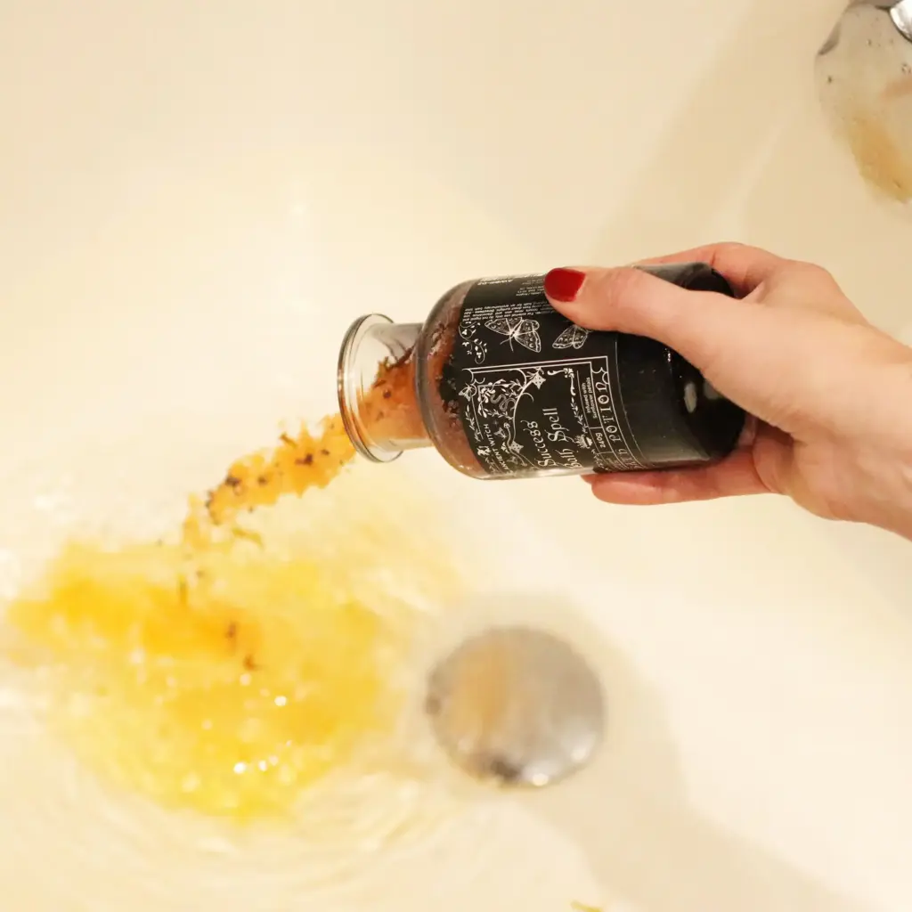 Ancient Witch Bath Spell Potion & Citrine Crystal Amulet – Success | www.artisangoods.co.uk 7