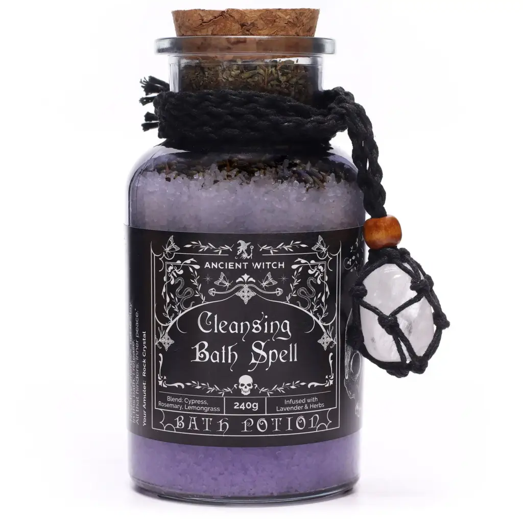 Ancient Witch Bath Spell Potion & Rock Crystal Amulet – Cleansing | www.artisangoods.co.uk 5 Ancient Witch Bath Spell Potion & Rock Crystal Amulet – Cleansing | www.artisangoods.co.uk 5