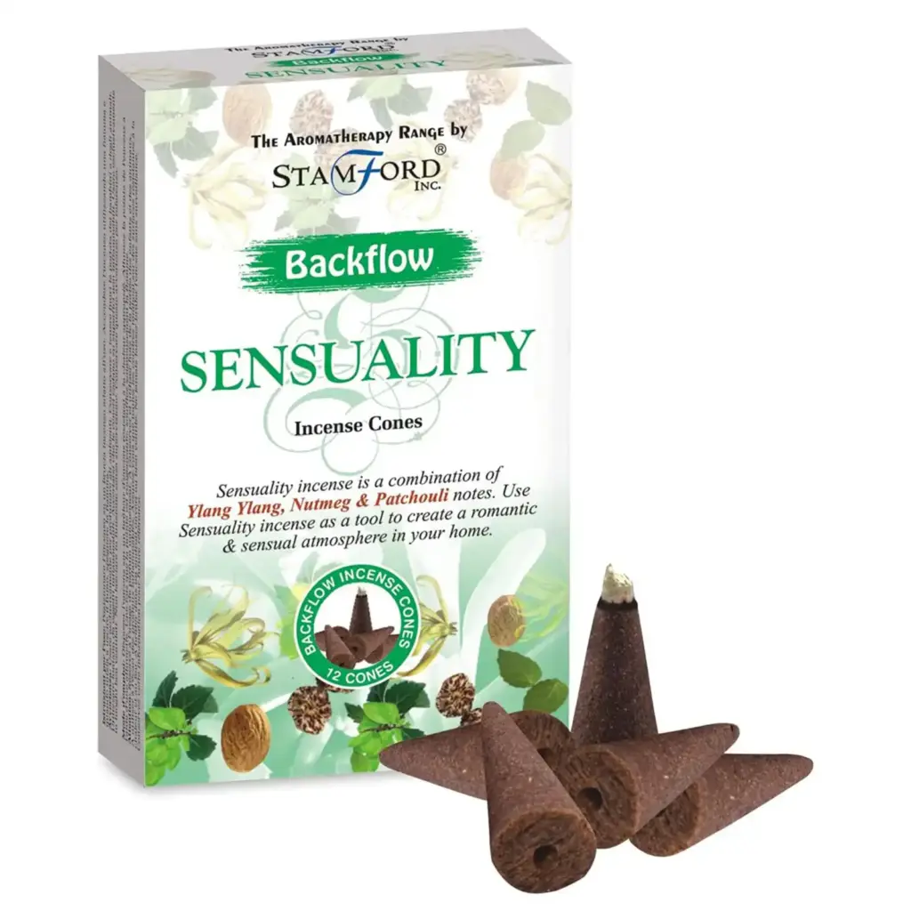 Aromatherapy Backflow Cones – Sensuality | www.artisangoods.co.uk