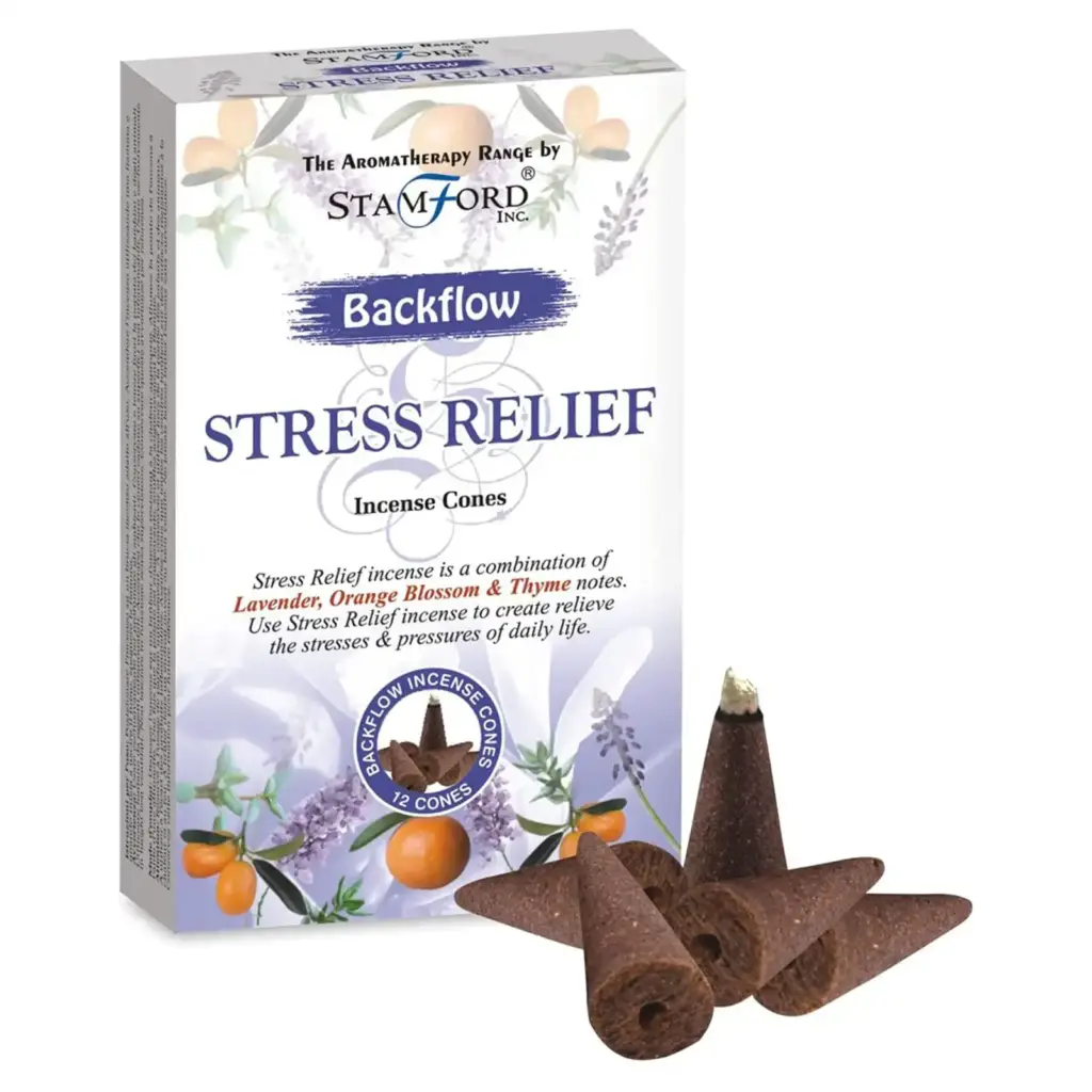 Aromatherapy Backflow Cones – Stress Release | www.artisangoods.co.uk