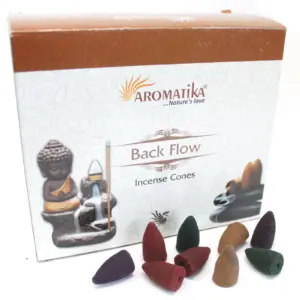 Aromatica Backflow Incense Cones – 7 Charkras | www.artisangoods.co.uk 2