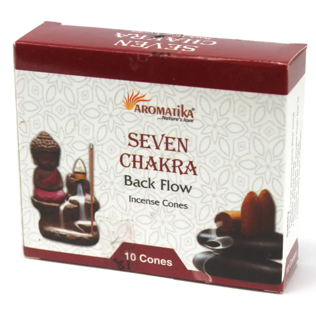 Aromatica Backflow Incense Cones – 7 Charkras | www.artisangoods.co.uk