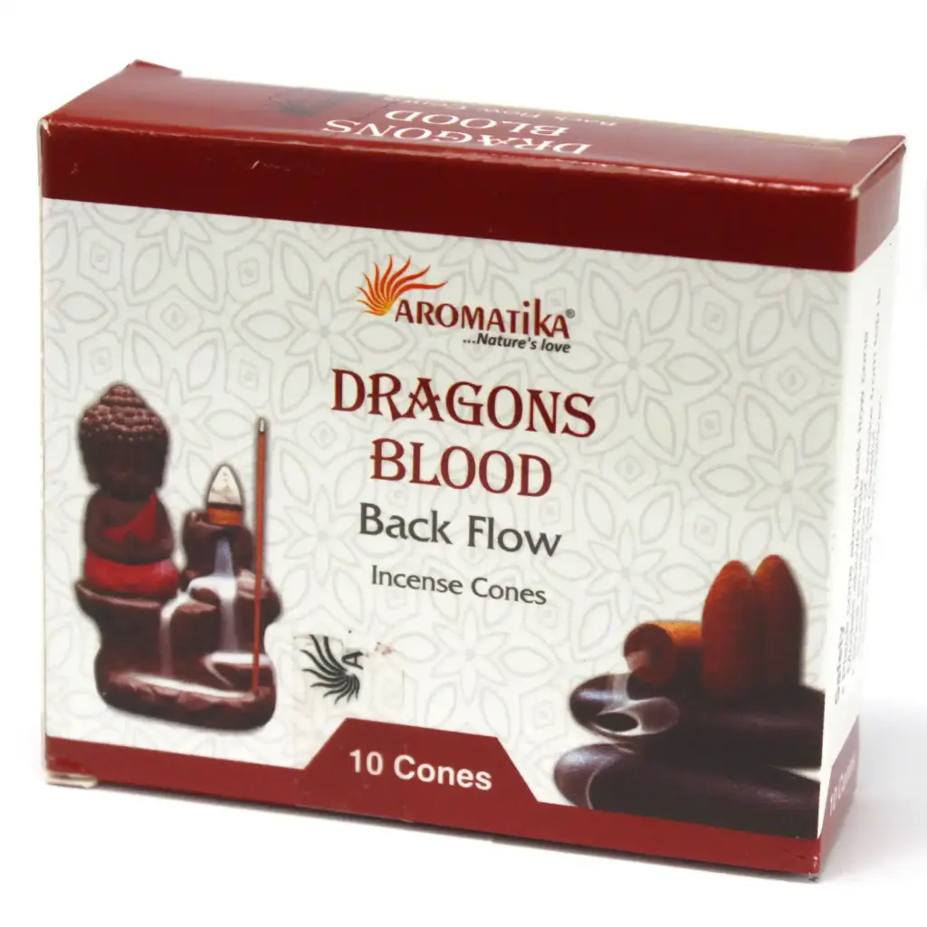 Aromatica Backflow Incense Cones – Dragons Blood | www.artisangoods.co.uk