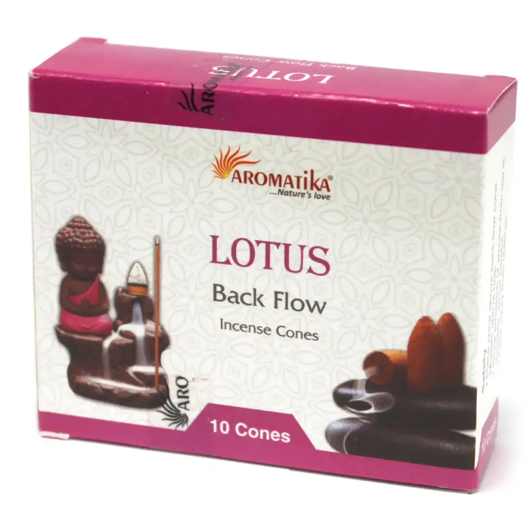 Aromatica Backflow Incense Cones – Lotus | www.artisangoods.co.uk