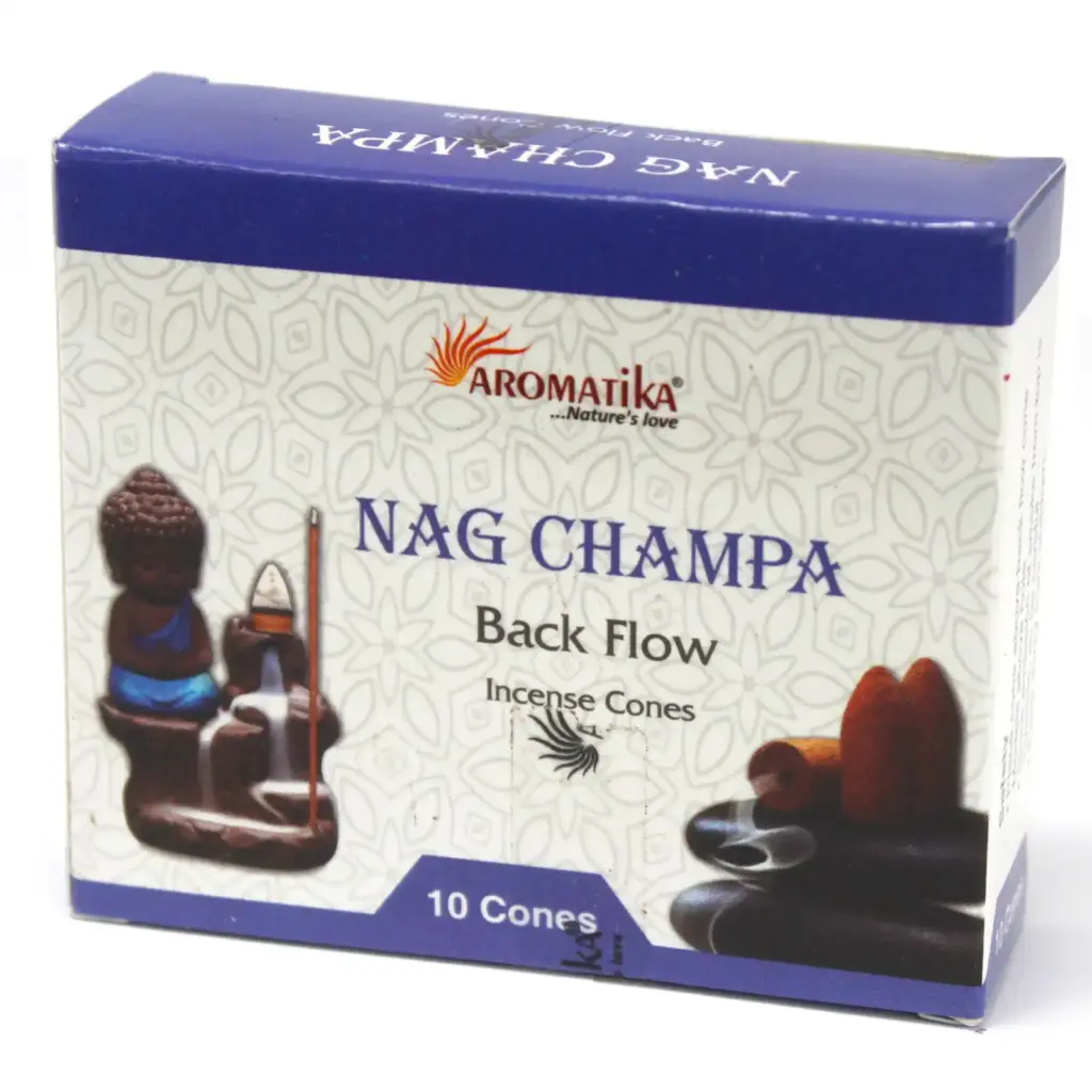 Aromatica Backflow Incense Cones – Nag Champa | www.artisangoods.co.uk