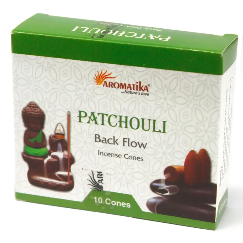 Aromatica Backflow Incense Cones – Patchouli | www.artisangoods.co.uk