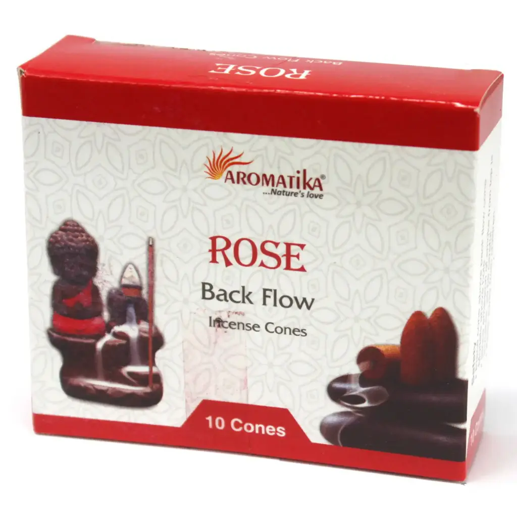 Aromatica Backflow Incense Cones – Rose | www.artisangoods.co.uk