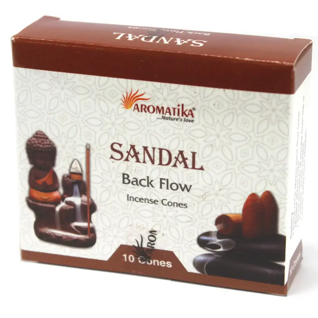Aromatica Backflow Incense Cones – Sandalwood | www.artisangoods.co.uk
