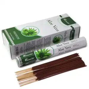 Aromatika Charcoal Free Hex Incense – Aloe Vera | www.artisangoods.co.uk 1
