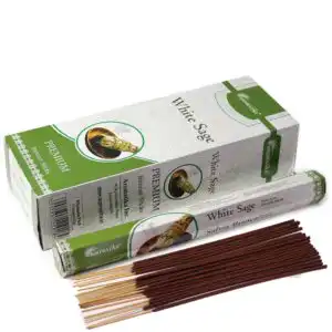 Aromatika Charcoal Free Hex Incense – White Sage | www.artisangoods.co.uk 1