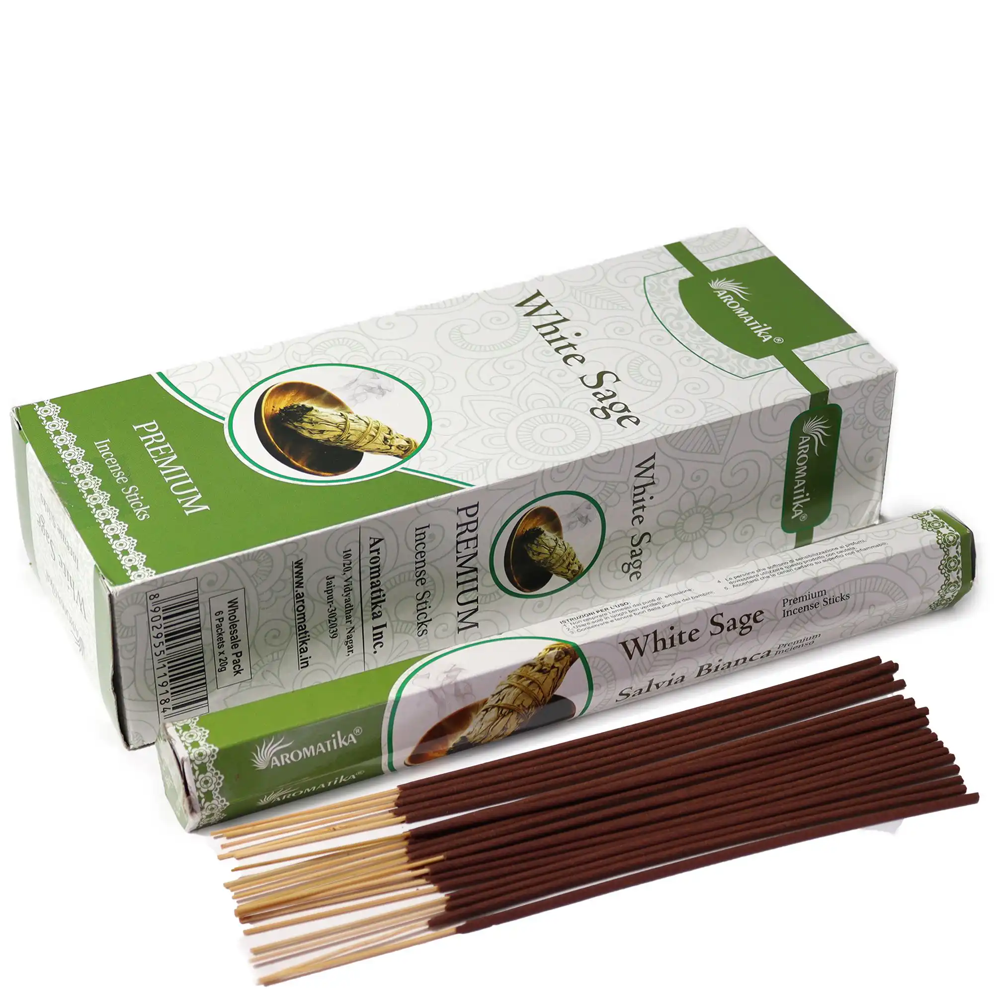 Aromatika Charcoal Free Hex Incense – White Sage | www.artisangoods.co.uk 2 Aromatika Charcoal Free Hex Incense – White Sage | www.artisangoods.co.uk 1