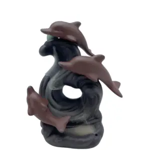 Backflow Incense Burner – Dolphin Wave | www.artisangoods.co.uk 2