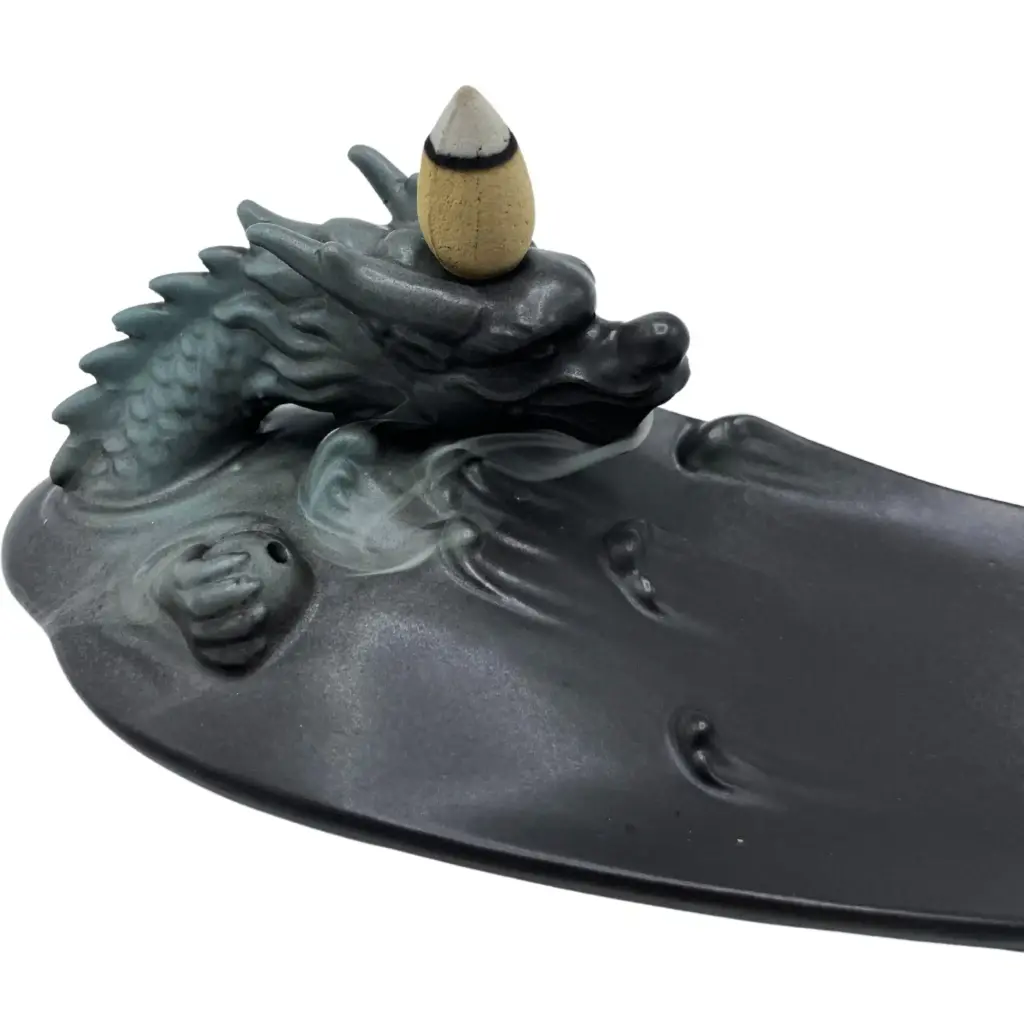 Backflow Incense Burner – Dragon in Pool with Surprising Details | www.artisangoods.co.uk 2 Backflow Incense Burner – Dragon in Pool with Surprising Details | www.artisangoods.co.uk 2