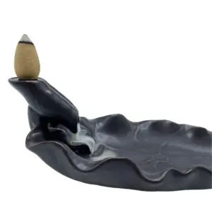 Backflow Incense Burner – Lotus Flower | www.artisangoods.co.uk 2