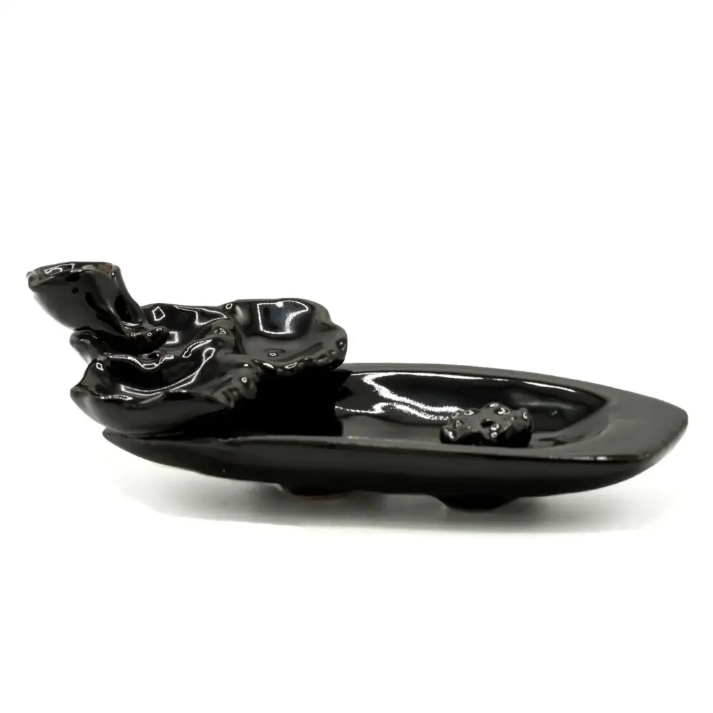 Backflow Incense Burner – Lotus Pond & Incense Stick Holder | www.artisangoods.co.uk