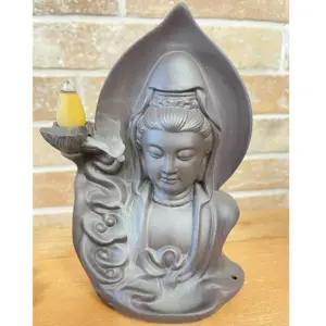 Backflow Incense Burner – Serene Buddha | www.artisangoods.co.uk 2