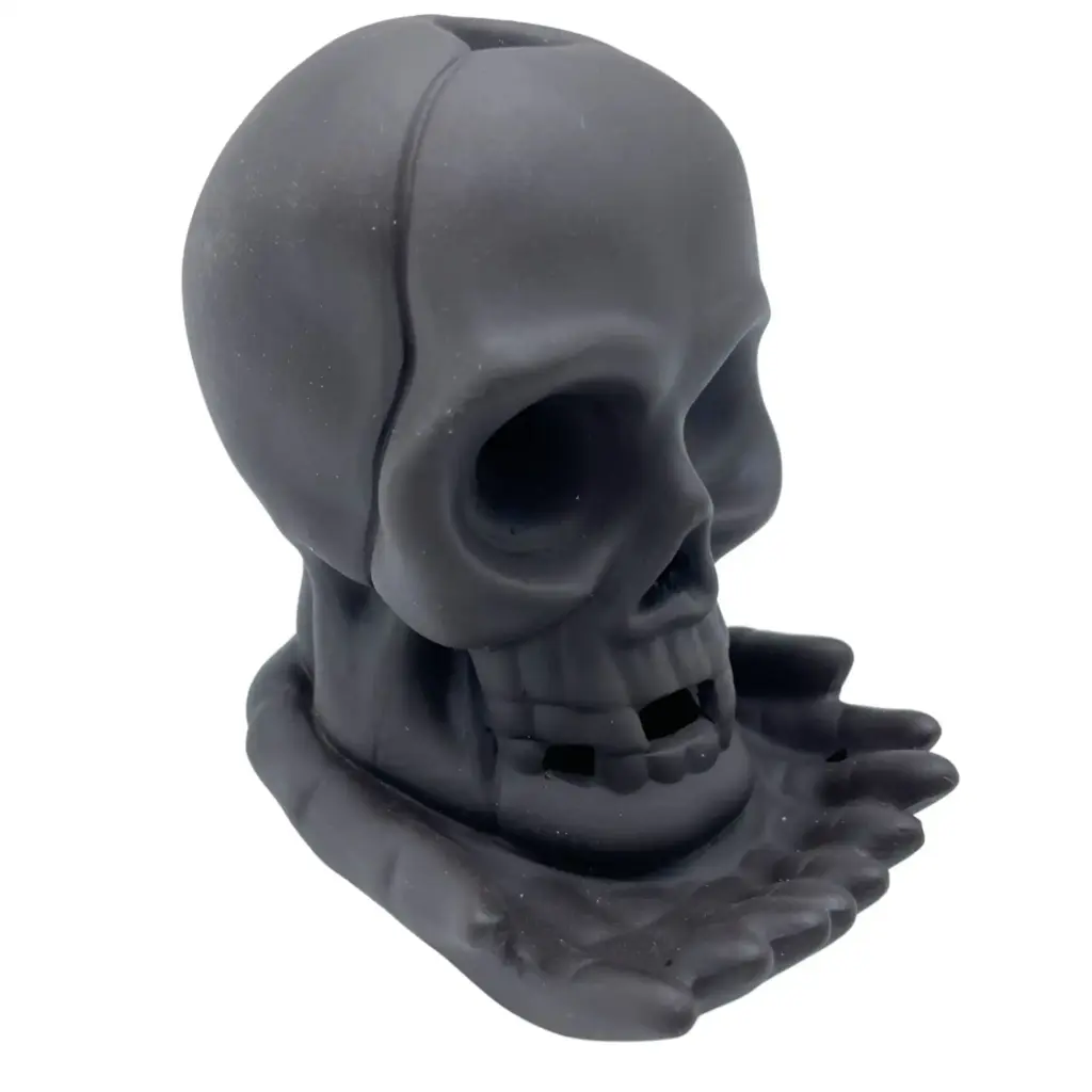 Backflow Incense Burner – Weeping Skull (with light) | www.artisangoods.co.uk
