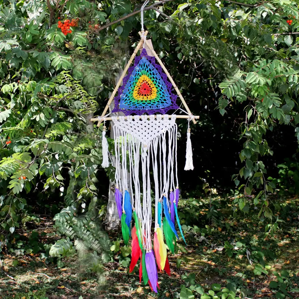 Bali Dream Catchers – Med Multi Pyramid | www.artisangoods.co.uk